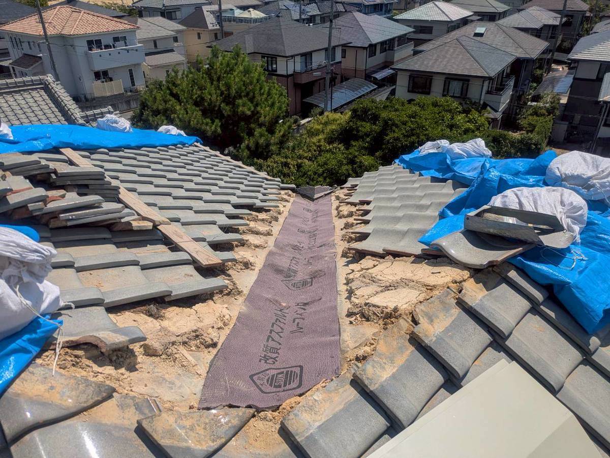 加古川市　雨漏り修理　防水下地の新設