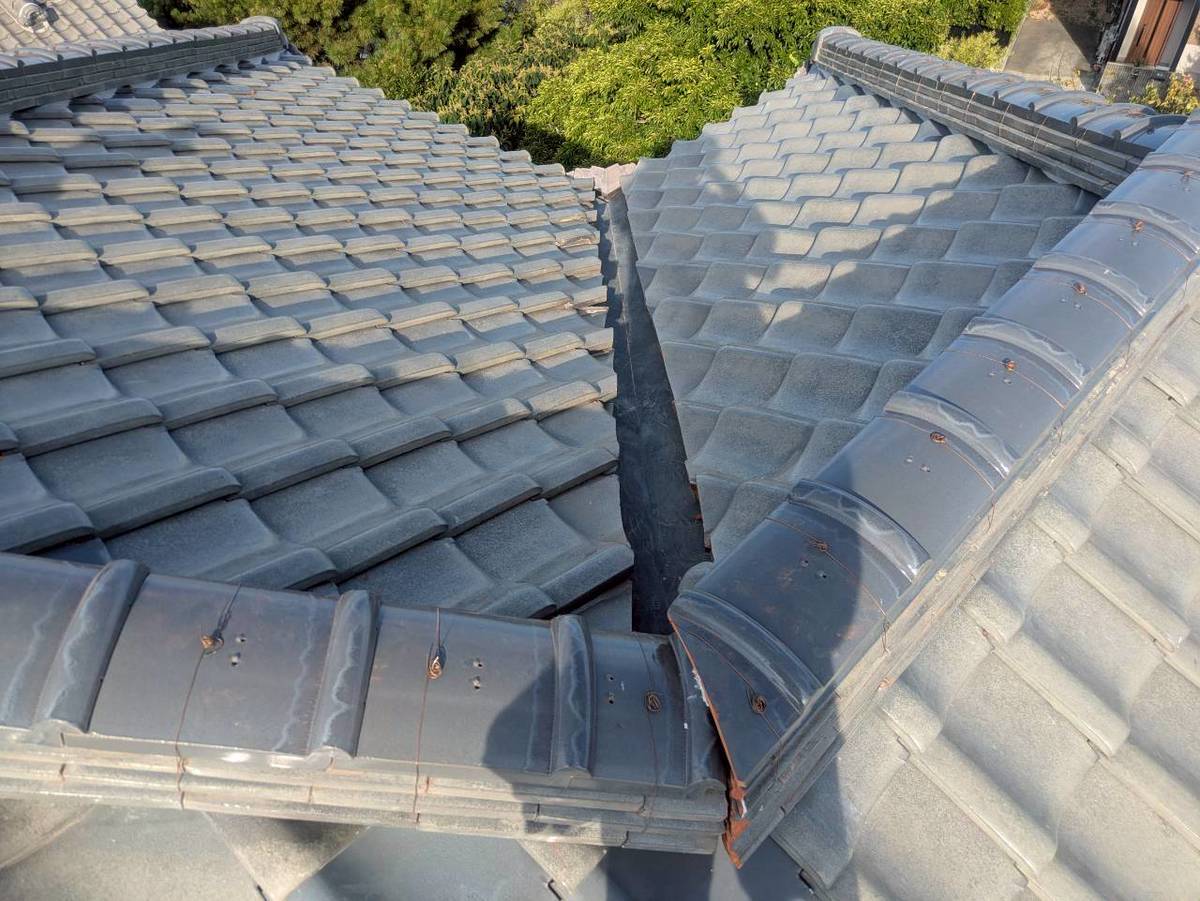 加古川市　雨漏り修理　通水確認