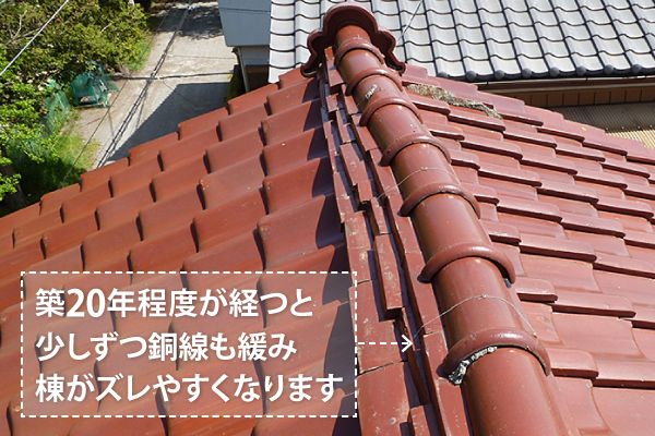 棟のズレ