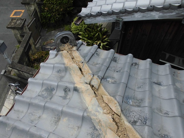 明石市　隅棟　解体　バラシ