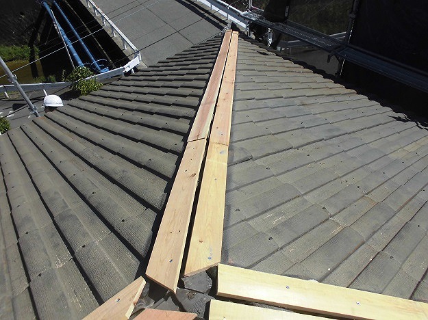新しい棟木下地