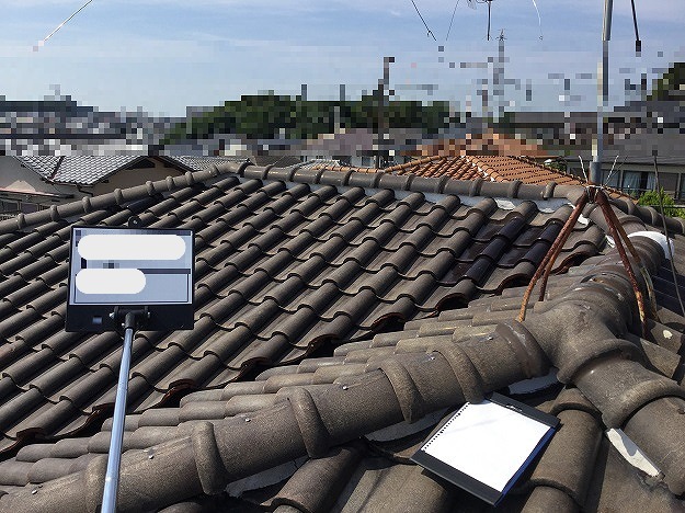 加古川市　防水紙　劣化　雨漏り　瓦屋根