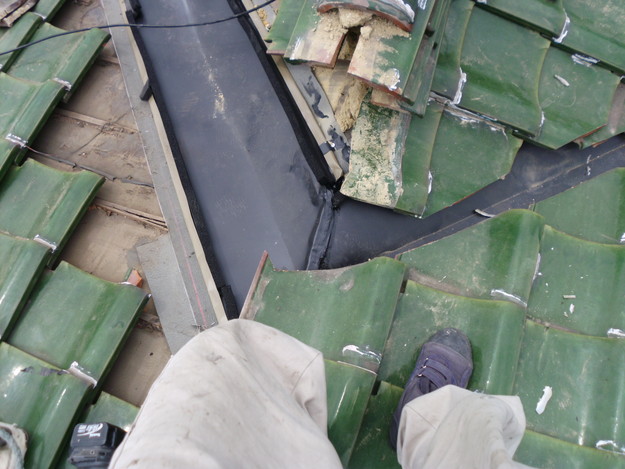 加古川市　屋根板金工事　ステンレス製