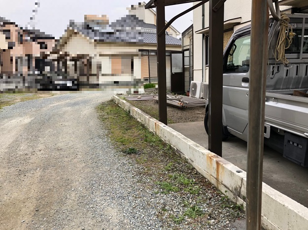 既存フェンスの撤去