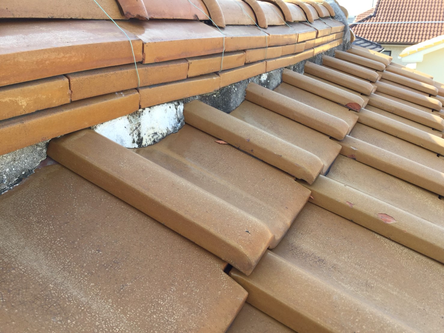 N様邸 現地調査写真　雨漏り　明石市　漆喰