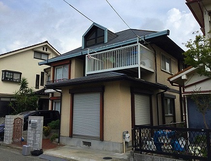 加古川市　屋根補修工事　現地外観と周辺状況の確認