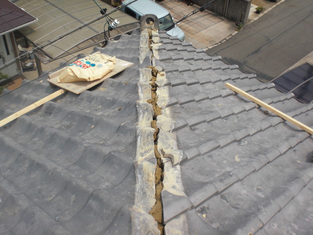 加古川市　棟瓦修理　対策