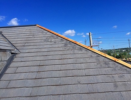 加古川市　屋根補修工事　防腐処理済み貫板へ交換して固定力を回復