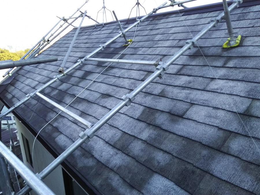 屋根塗装　高圧洗浄
