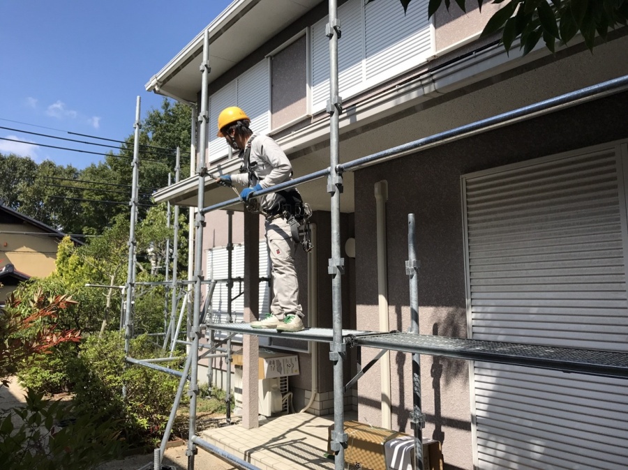 足場架け工事