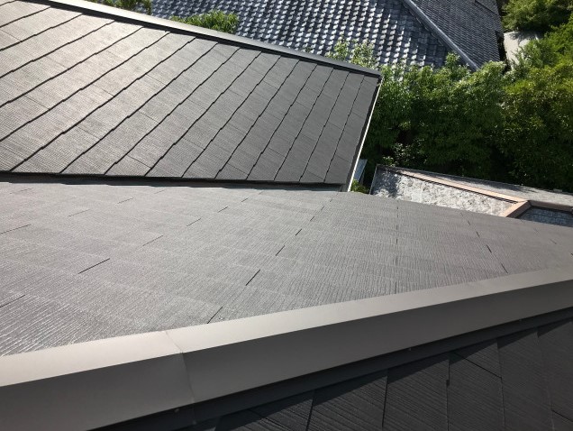 5年前に葺き替えたスレート屋根