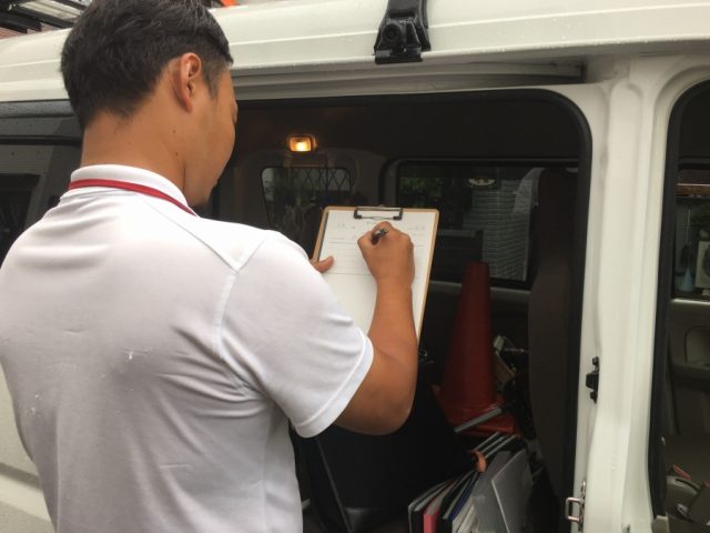 打ち合わせシート記入