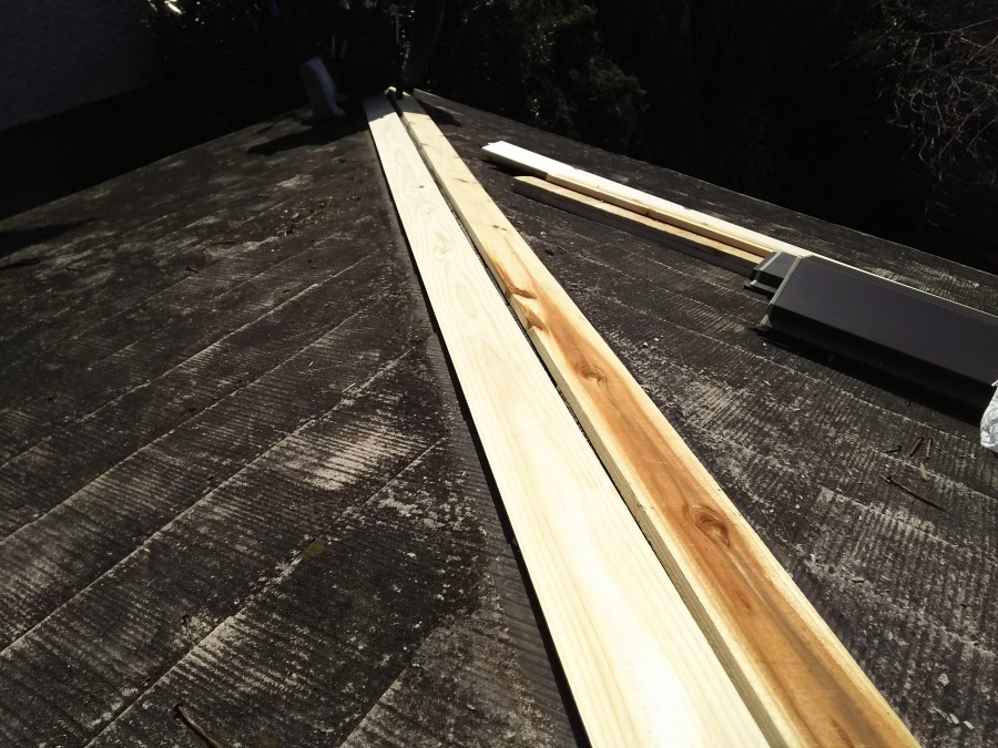 新しい貫板施工