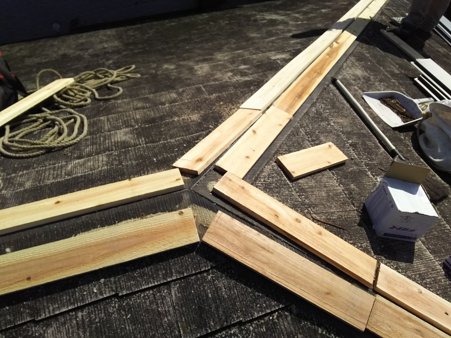 棟下地野取付完了