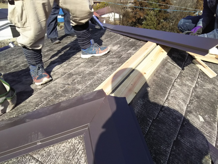 本棟板金の取付前