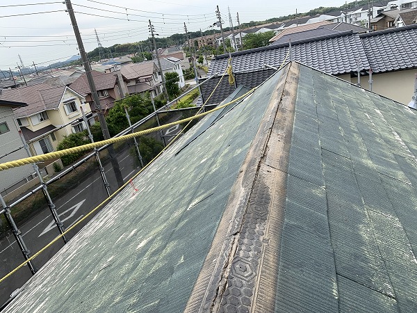 棟板金の撤去