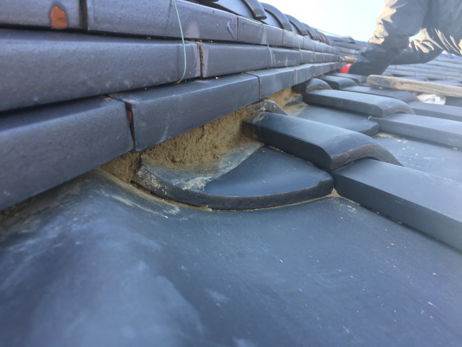 漆喰詰め直し工事