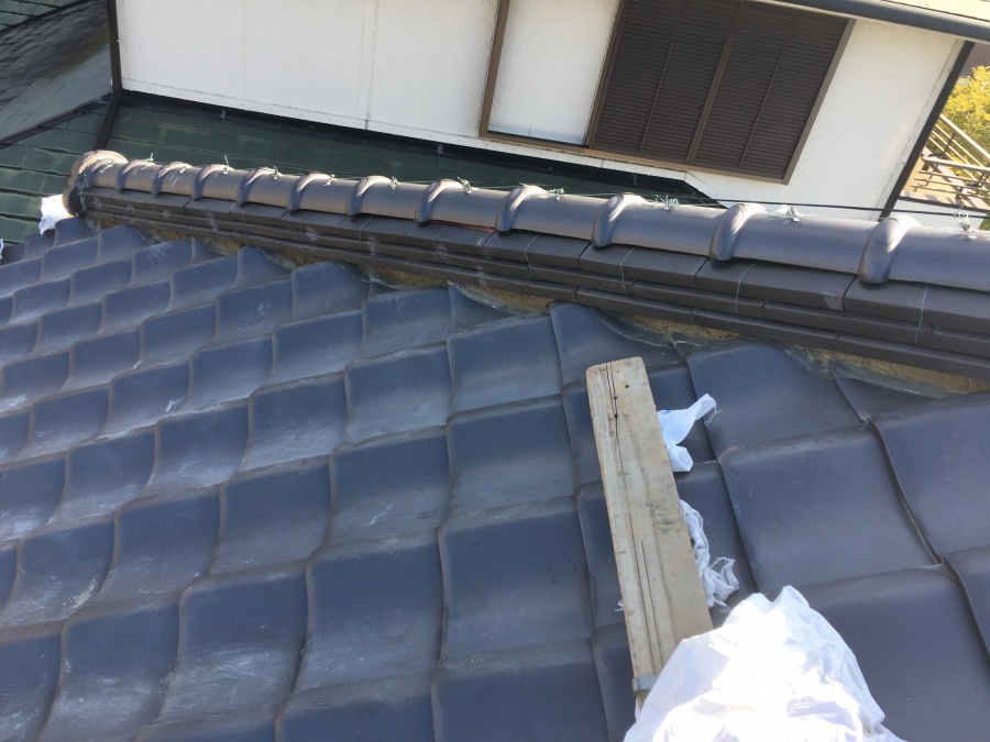 漆喰詰め直し工事