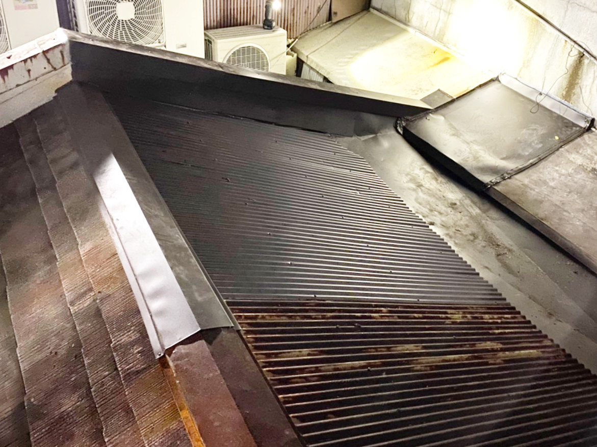 深夜の屋根メンテナンス、完了後