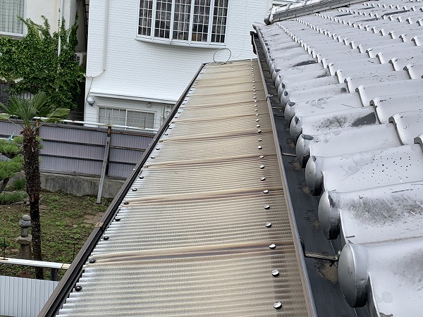 塩ビ波板の劣化