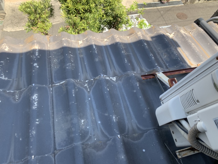 雨漏り調査時のかわらU屋根
