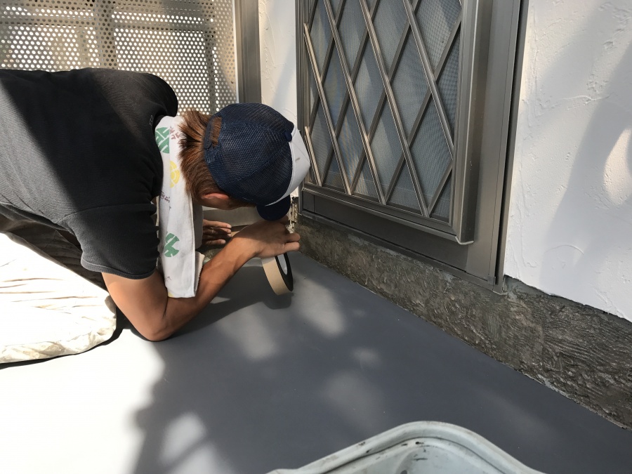 塩ビ防水立ち上がり処理