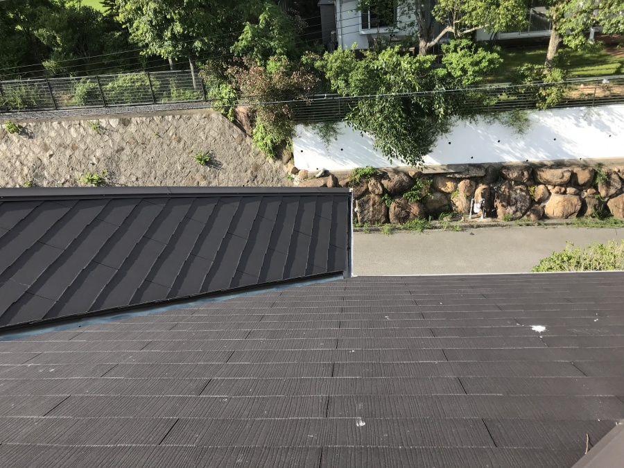 屋根リフォーム前のカラーベスト屋根