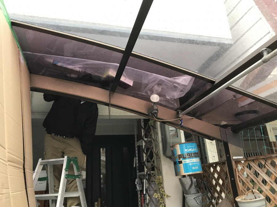 ポリカパネル交換