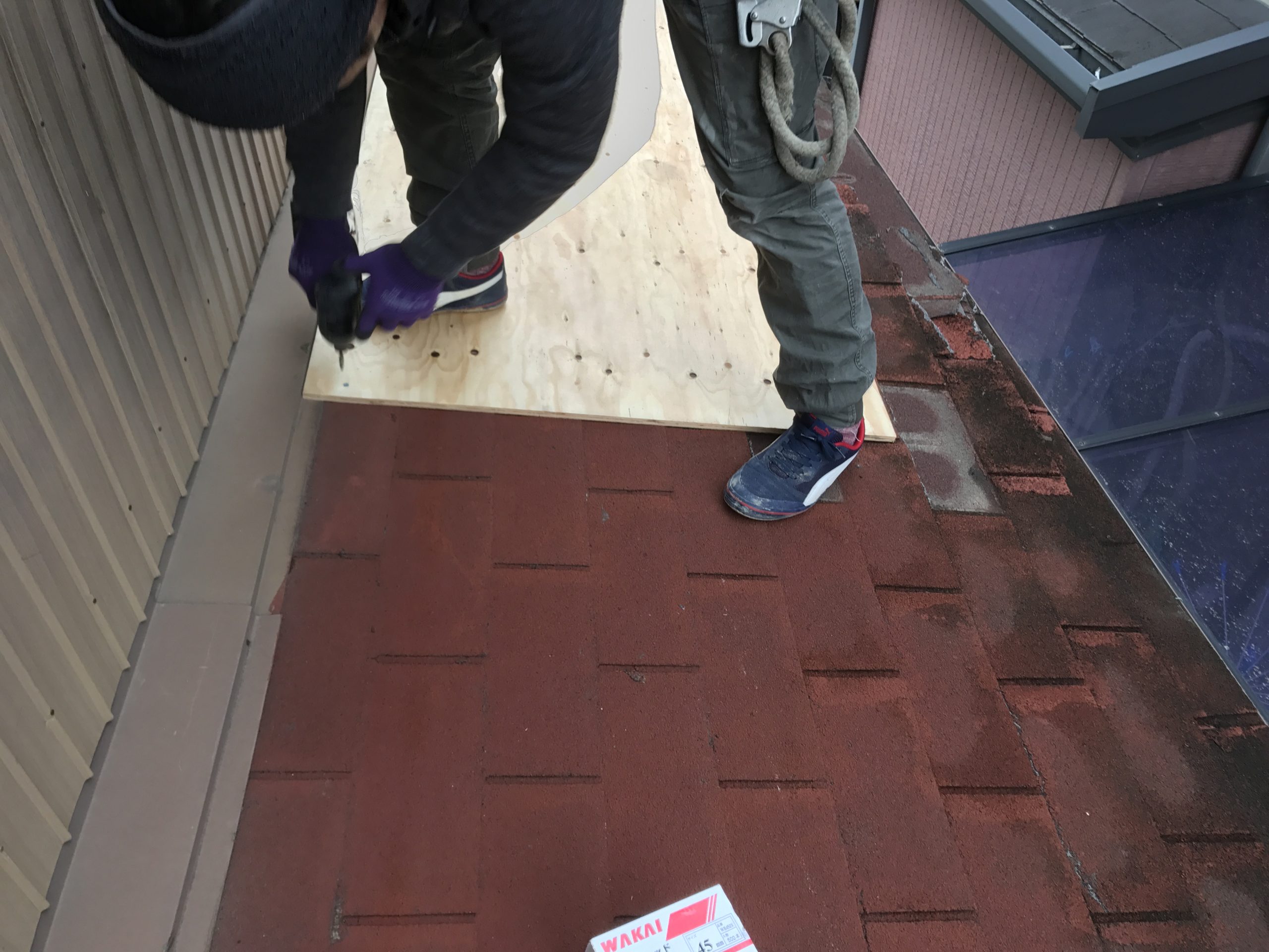 下地構造用合板12mm取付