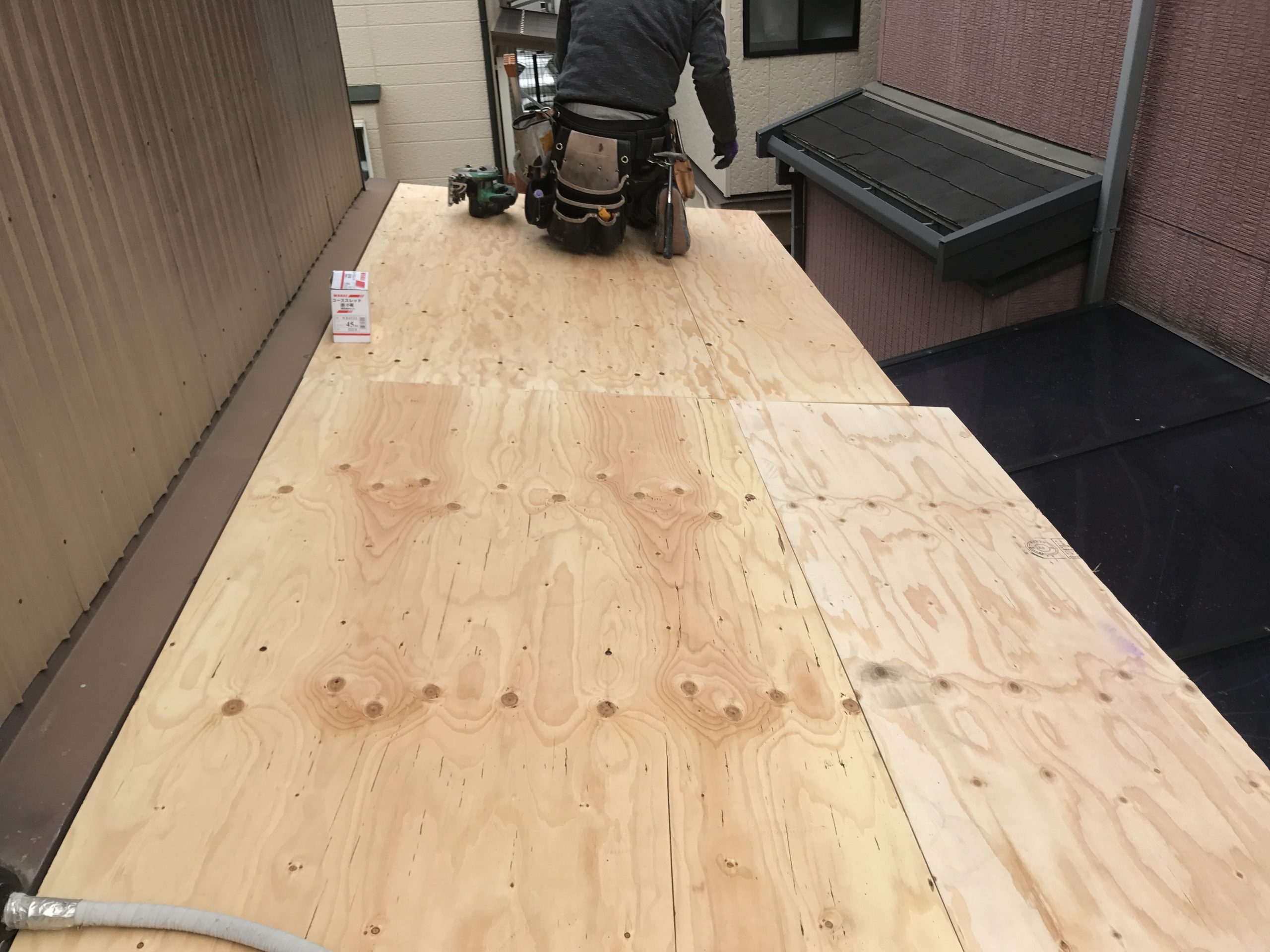 野地板新設完了