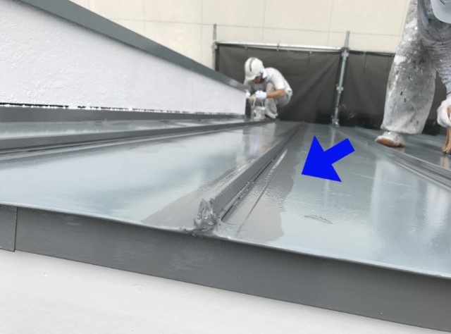 上塗りの境界線