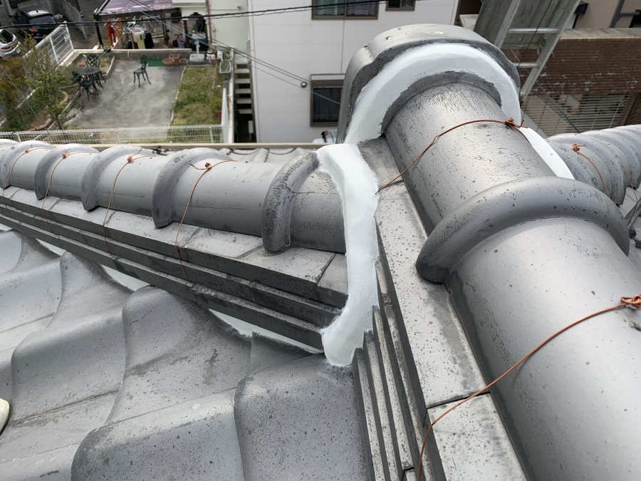 鬼廻り漆喰詰め替え完成