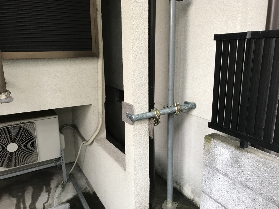 シーリング工事　足場