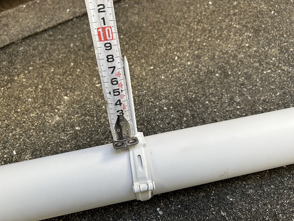 控え金具の長さ