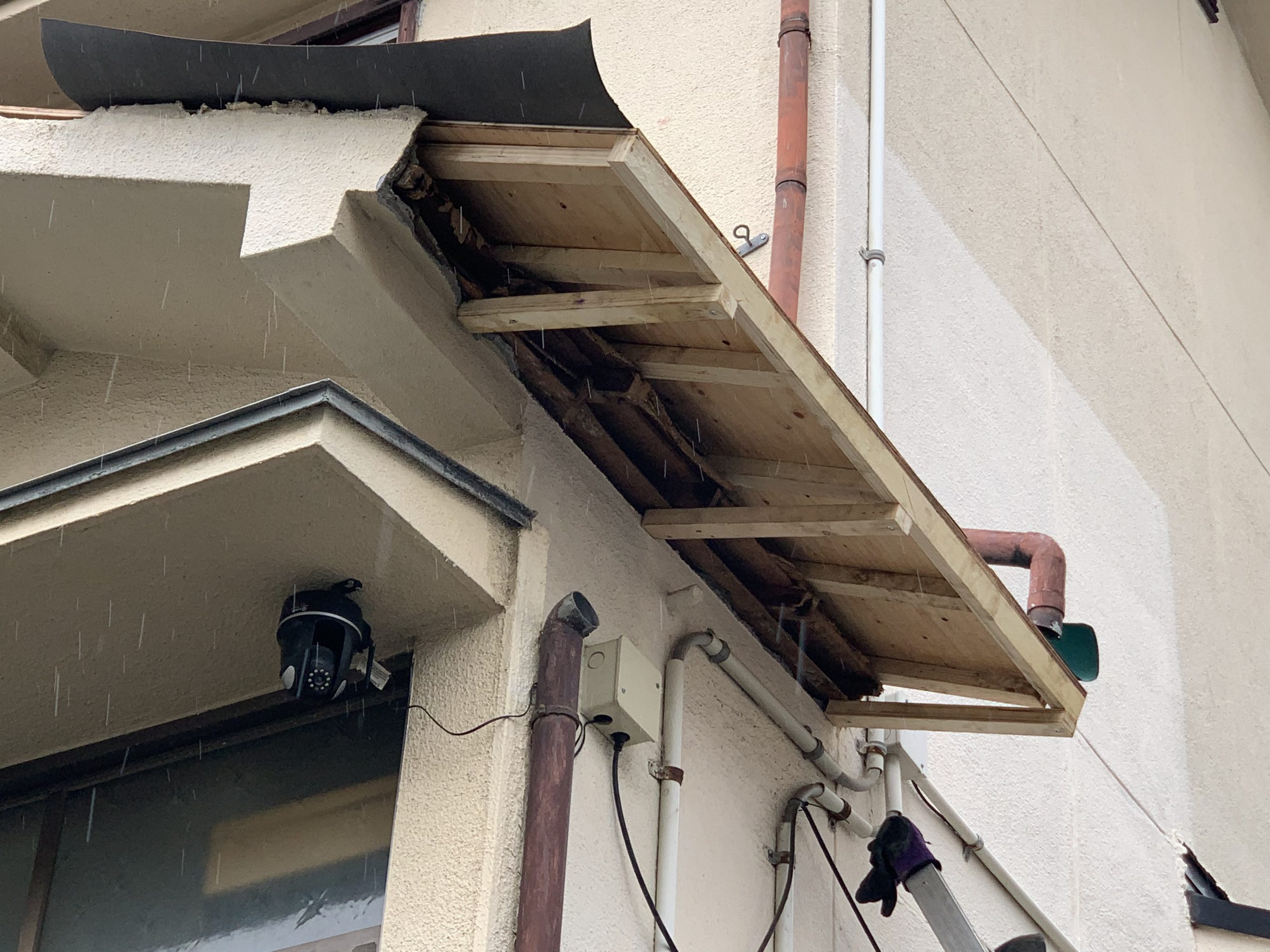 崩れた軒の出の簡易下地作成