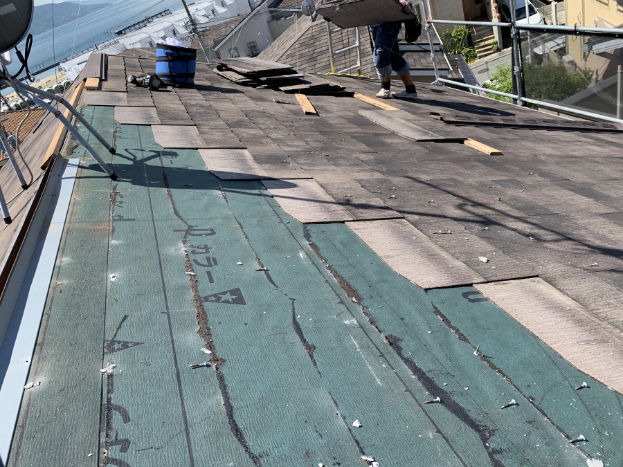 屋根リフォーム時にカラーベスト捲り