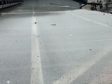 中空ポリカのテラス