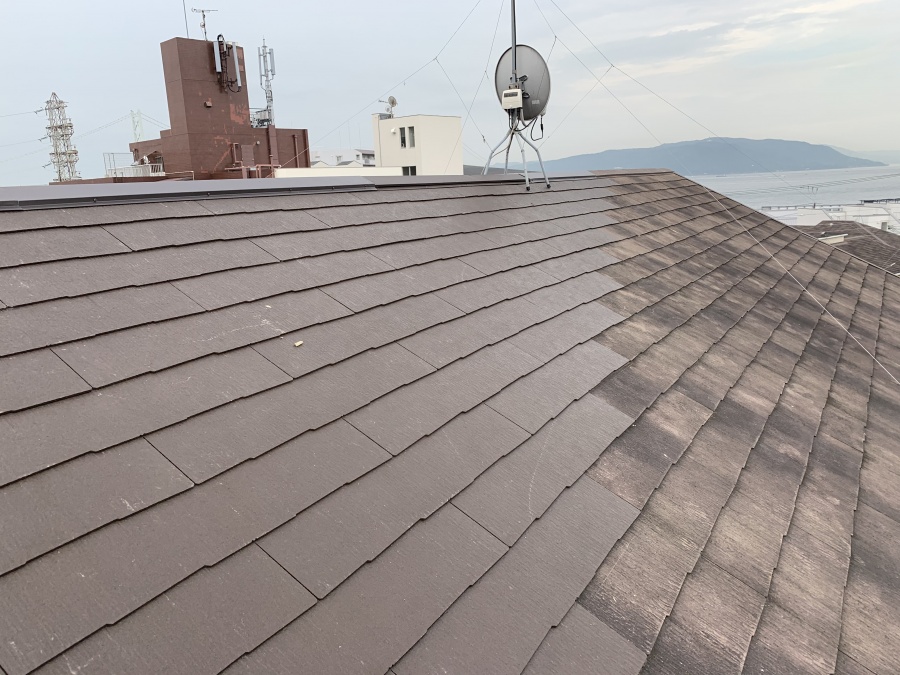 屋根リフォームで屋根部分葺き替え完成