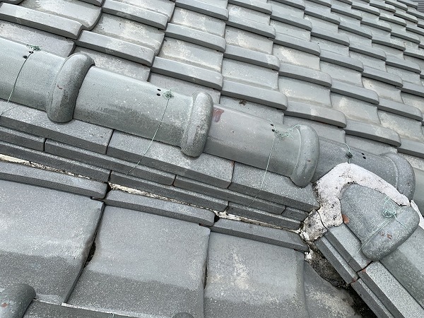 雨漏り箇所真上付近