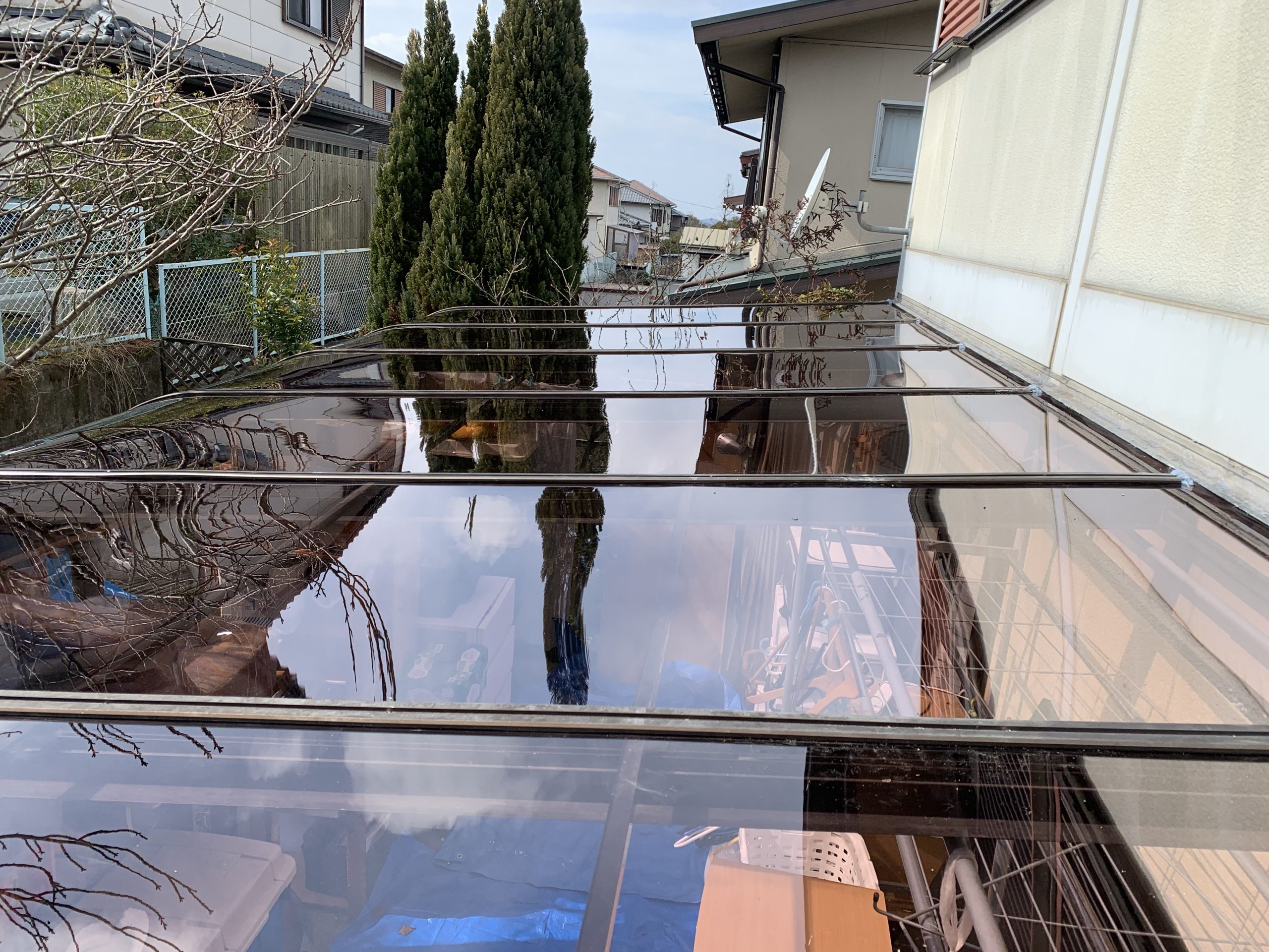 サンルーム屋根施工完了