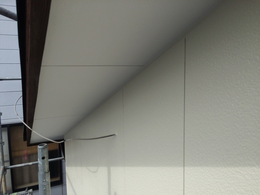 軒天外壁塗装完成