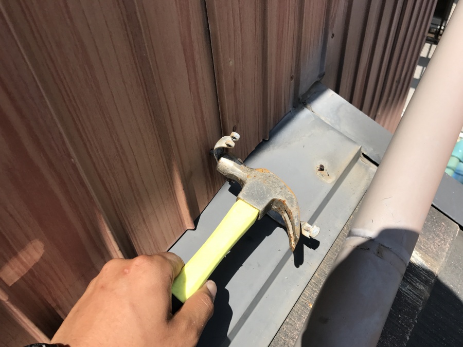 つかみ金物の固定