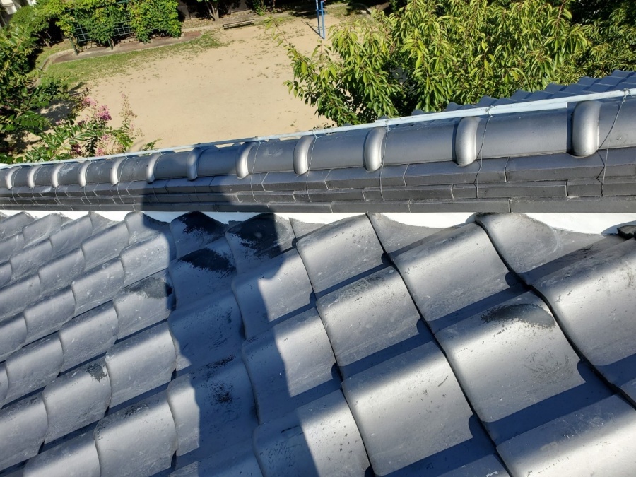 面戸の隅々まで漆喰が詰まっています。