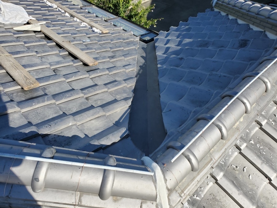 谷板金交換完成