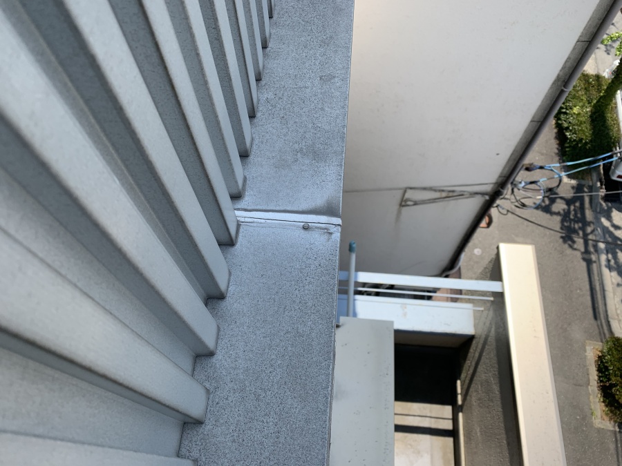 土体水切のジョイントの様子