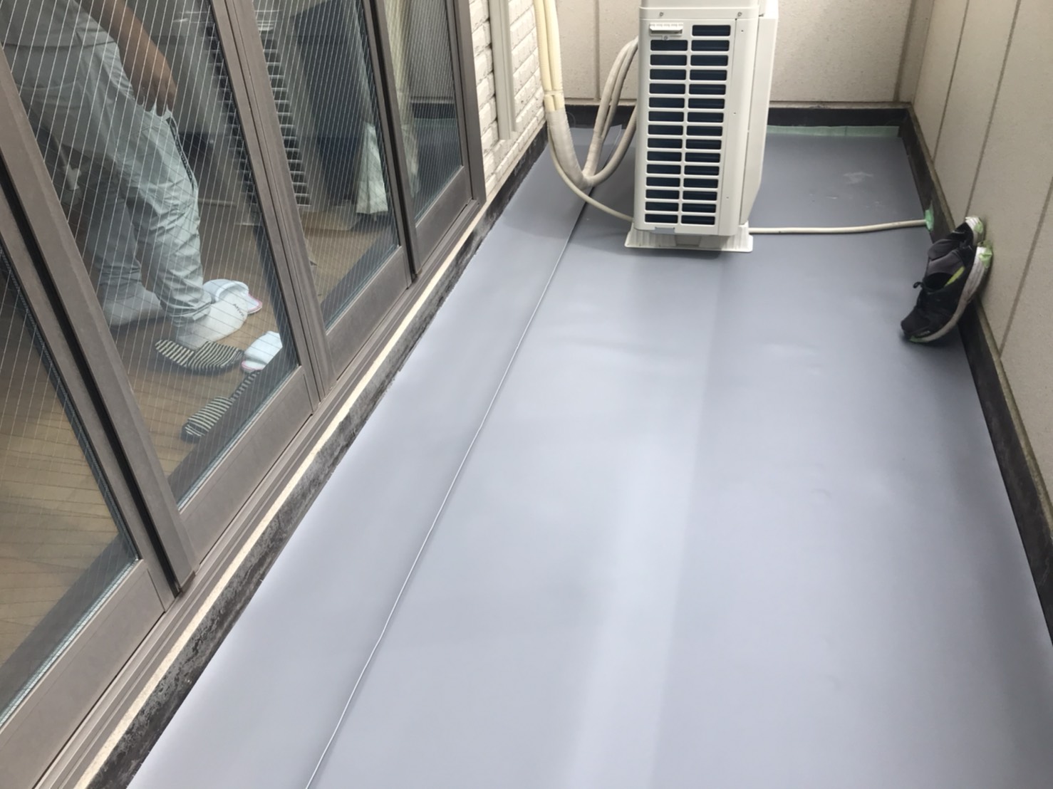 塩ビシート防水工事完成