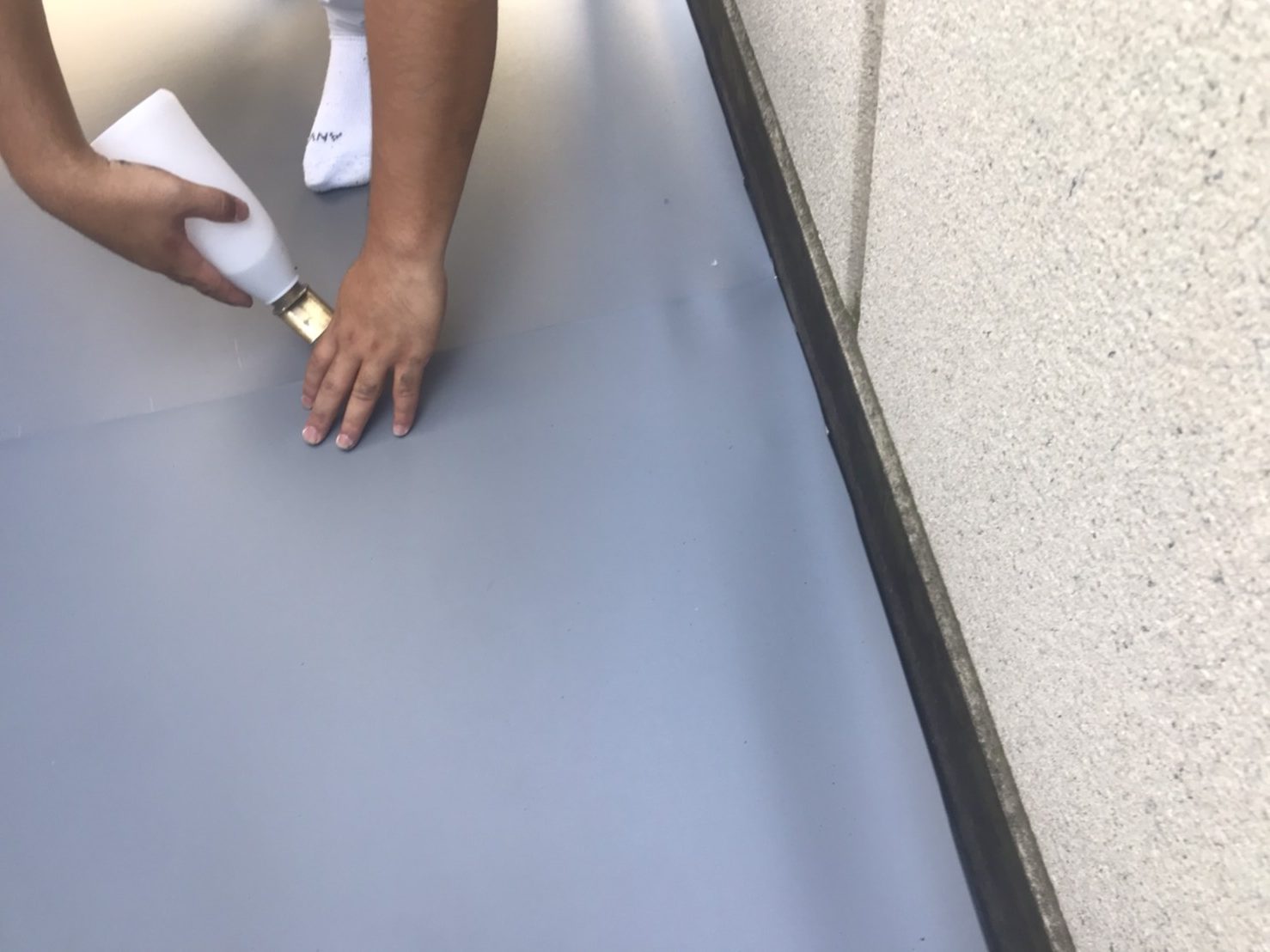 ジョイント溶着材塗布