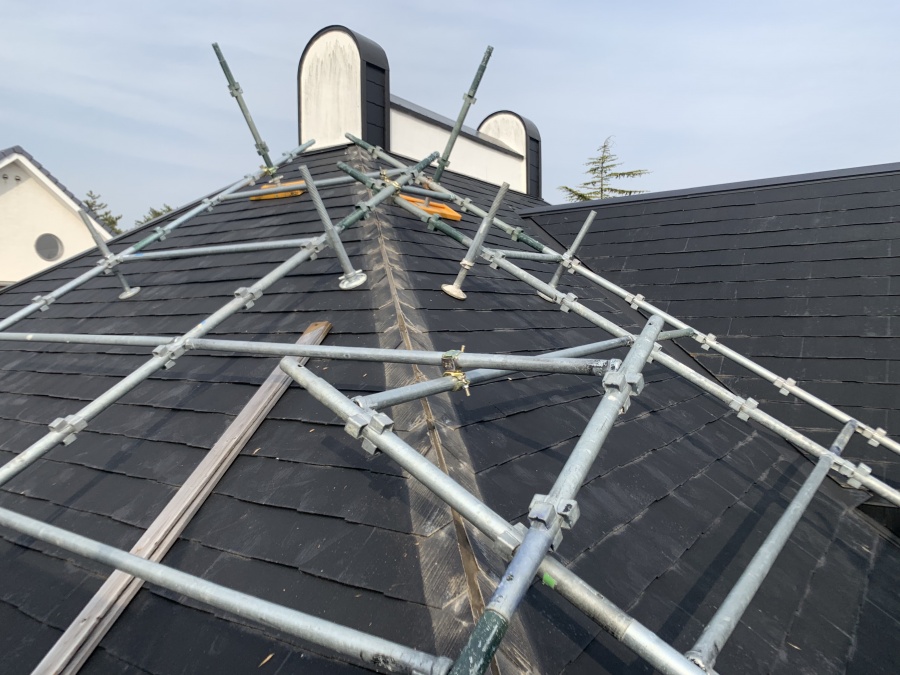 棟板金・下地の撤去完了