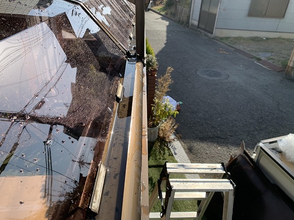 雨樋の清掃完了