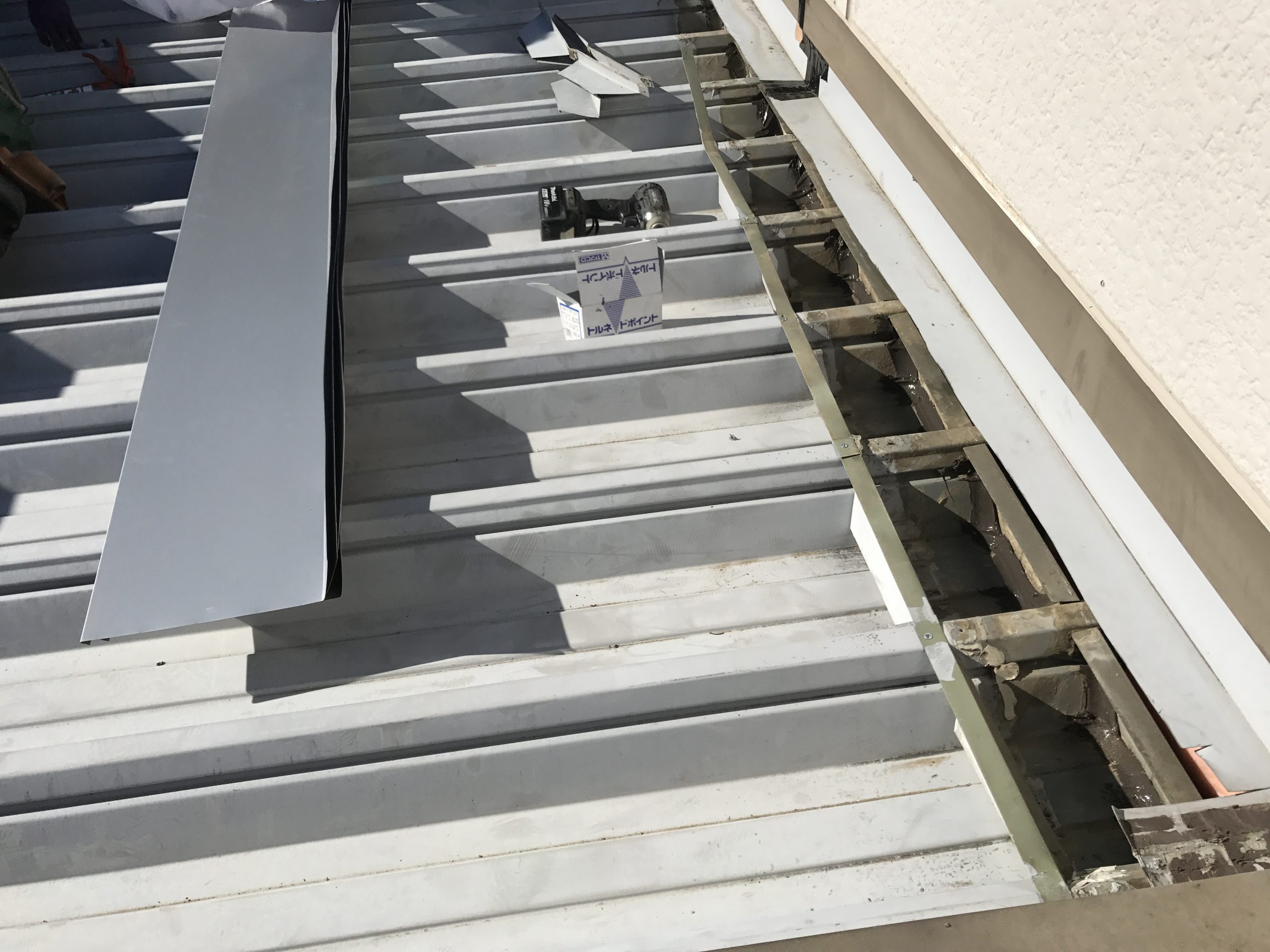 エプロン面戸取付け